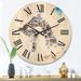 Designart 'Portrait of A Giraffe and Child' Farmhouse Wood Wall Clock