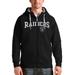 Men's Antigua Black Las Vegas Raiders Wordmark Victory Full-Zip Hoodie