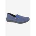 Wide Width Women's Posy Flat by Drew in Navy Canvas (Size 8 1/2 W)