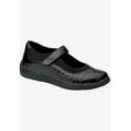 Wide Width Women's Rose Mary Jane Flat by Drew in Black Croco (Size 9 W)