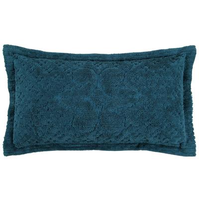 Ashton Collection Tufted Chenille Sham by Better Trends in Teal (Size EURO)