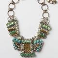 Anthropologie Jewelry | Anthropologie Pam Hiran Chasca Beaded Necklace | Color: Blue/Green | Size: Os