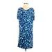 Gap Casual Dress - Shift: Blue Print Dresses - Women's Size Small