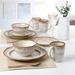 Lorren Home Trends 16 Piece Dinnerware Set, Service for 4 Ceramic/Earthenware/Stoneware in Brown | Wayfair LH532