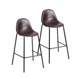 Steelside™ Darby Counter & Bar Stool Upholstered/Metal in Brown | 39.17 H x 19.49 W x 18.5 D in | Wayfair CE41008D8FBF4F2B958249B1D7297C18