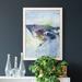 Orren Ellis Gliding On Ice II Premium Framed Canvas - Ready To Hang Canvas, Solid Wood in Blue | 20 H x 17 W x 1 D in | Wayfair