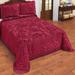 Rosdorf Park Antonia Marron 00% Cotton Single Piece Coverlet/Bedspread Set Chenille/Flannel/Cotton in Red | Twin Coverlet/Bedspread | Wayfair