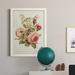 Rosdorf Park Antique Floral Bouquet III - Picture Frame Print on Canvas Canvas, Solid Wood in Indigo/Pink/Red | 44 H x 31 W x 1 D in | Wayfair