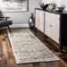 Gray 30 x 0.32 in Area Rug - World Menagerie Fullwood Power Loom Traditional Faded Medallion Rug | 30 W x 0.32 D in | Wayfair