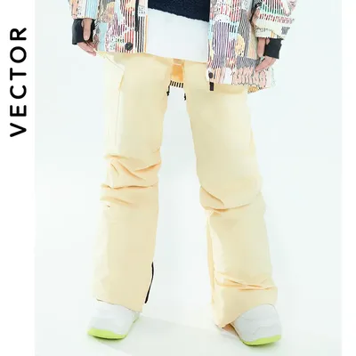 VECTOR-Pantalon de ski chaud et imperméable pour homme et femme coupe-vent sports de plein air