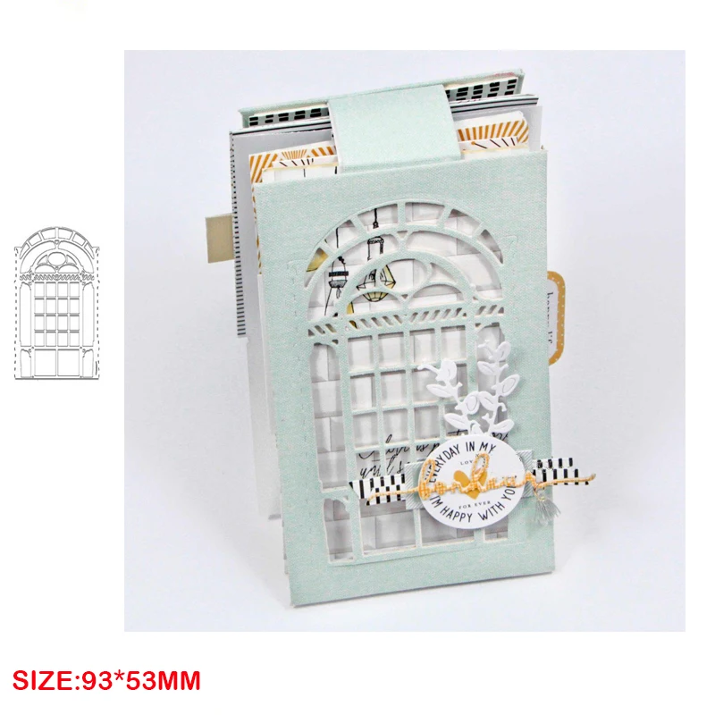 Matrices de découpe de porte en métal pour scrapbooking, album, bricolage, carte en papier, artisanat exécutif, pochoirs de gaufrage, nouveauté 2024