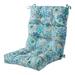 Greendale Painted Paisley Outdoor High Back Chair Cushion - 22 W x 44 L