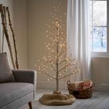 Maryland 5-foot Pre-Lit 186 Warm White LED Artificial Christmas Twig Tree by Christopher Knight Home