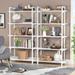 5 Tier Bookcase,White Bookshelf for Living Room, Study, Home Office,Balcony
