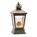 Cardinal Snow Globe Lantern 10.5"H Acrylic 6 Hr Timer 3 AA Batteries, Not Included - Bronze