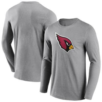 Arizona Cardinals Langarm-T-Shirt mit neutralem Farblogo - Herren Image