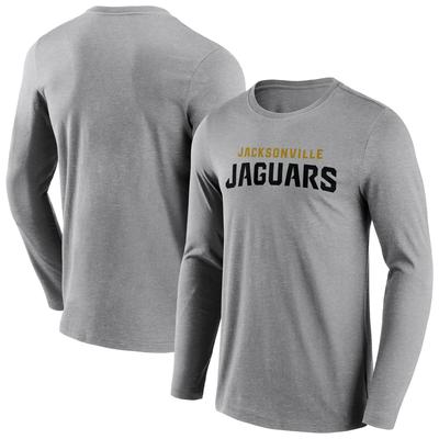 Jacksonville Jaguars Langarm-T-Shirt mit neutraler Farbe und Wortmarke - Herren Image