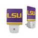 LSU Tigers Stripe Design Nightlight 2-Pack