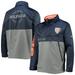 Men's Tommy Hilfiger Navy/Gray Chicago Bears Anorak Hoodie Quarter-Zip Jacket