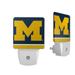 Michigan Wolverines Stripe Design Nightlight 2-Pack