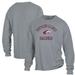 Men's ComfortWash Gray Southern Illinois Salukis Arch Logo Garment Dyed Long Sleeve T-Shirt