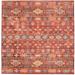 Washable Devlin Red/Ivory Rug by Linon Home Décor in Red