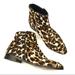 J. Crew Shoes | J Crew Sienna Calf Hair Animal Print Leopard Cheetah $400 Boots Booties 6 | Color: Blue/Black | Size: 6