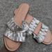 American Eagle Outfitters Shoes | American Eagle Outfitters Gold Leather Slides Size 10 | Color: Gold | Size: 10