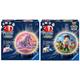 Ravensburger 3D Puzzle 11843 - Nachtlicht Puzzle-Ball Pferde am Strand - 72 Teile - ab 6 Jahren & 3D Puzzle 11842 - Nachtlicht Puzzle-Ball Paw Patrol - 72 Teile - ab 6 Jahren