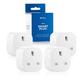 WiFi Nation® Smart Plug Wi-Fi Outlet Timer for Smart Home Compatible with Alexa Smart Plugs, Alexa Echo Dot, Google Assistant, Monitor Electric Usage, Includes Removable 13A Fuse, No Hub Req - 4 Pack