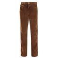 XPOSED Men’s Retro Stretch Fit 5 Pocket Corduroy Pants Soft Cord Straight Leg Classic Trouser [CORD-B3213-BROWN-38]