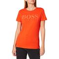BOSS Womens C Elogo3 Slim-fit T-Shirt with Gloss-Effect Logo Orange