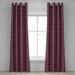 East Urban Home Ambesonne Checkered Grommet Curtain, Symmetrical Lines Squares Geometric Old Tartan Inspired Design Print | 96 H x 50 W in | Wayfair