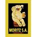 Buyenlarge 'Moritz S.A.' Vintage Advertisement in Brown/Yellow | 30 H x 20 W x 1.5 D in | Wayfair 0-587-16490-5C2030