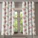East Urban Home Ambesonne Shabby Flora Grommet Curtain, Nostalgic Themed Bunch Of Magnolia Buds Rococo Poetic Fresh Nature | 54 H x 50 W in | Wayfair