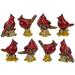 Northlight Seasonal Red Cardinal Bird Christmas Figures 4.5" Resin | 4 H x 2.25 W x 4.5 D in | Wayfair NORTHLIGHT DW91036