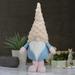 Northlight Seasonal 22" Blue & Pink Standing Spring Plush Gnome Figure w/ a Polka Dot Hat, Faux Fur | 22 H x 10 W x 7 D in | Wayfair