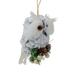 Northlight Seasonal 6" Owl w/ Pinecones & Berries Christmas Ornament Plastic in White | 6 H x 3 W x 4 D in | Wayfair NORTHLIGHT GB90486