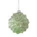 Northlight Seasonal 3.75" Glittered Poinsettia Flower Glass Christmas Ornament Glass in Green | 3.75 H x 1.25 W x 3.5 D in | Wayfair