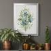 Red Barrel Studio® Greenery I - Picture Frame Painting on Canvas in Black/Blue/Green | 24.5 H x 18.5 W x 1.5 D in | Wayfair