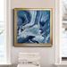 Orren Ellis Blue Sea Agate - Picture Frame Painting Print on Canvas Canvas, Solid Wood in Blue/White | 30.5 H x 30.5 W x 1.5 D in | Wayfair