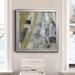Orren Ellis Alder Creek II - Picture Frame Painting on Canvas Canvas, Solid Wood in Black/Blue/Green | 22.5 H x 22.5 W x 1.5 D in | Wayfair