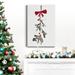 The Holiday Aisle® Warm Winter Wishes VI Premium Gallery Wrapped Canvas - Ready To Hang Metal in Black/Blue/Green | 32 H x 24 W x 1 D in | Wayfair