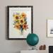 Gracie Oaks Fresh Cut Flowers II Premium Framed Matte - Ready To Hang Paper in Black/Blue/Green | 24 H x 20 W x 1 D in | Wayfair