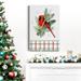 The Holiday Aisle® Winter Visitor Collection B Premium Gallery Wrapped Canvas - Ready To Hang in Black/Blue/Green | 32 H x 24 W x 1 D in | Wayfair