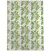 White 36 x 0.08 in Area Rug - Bayou Breeze Cheung Floral Green/Yellow/Area Rug Polyester | 36 W x 0.08 D in | Wayfair