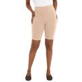 Plus Size Women's Everyday Stretch Cotton Bike Short by Jessica London in Nude (Size 18/20)