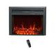 FLAME&SHADE Insert Electric Fire 81cm Wide, Freestanding Portable Fireplace Room Heater with Timer, Digital Thermostat and Remote