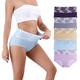 Honzadar Womens High Waisted Underwear,Tummy Control briefs with jacquard,C-Section Recovery,Regular & Plus Size,Multipack.