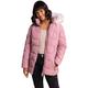 Roman Originals Women Padded Parka Coat Ladies Puffer Quilted Bubble Jacket Autumn Winter Waterproof Rainproof Wind Resistant Thermal Fitted Puffa Faux Fur Trim Concealed Hood - Light Pink 2 - Size 14